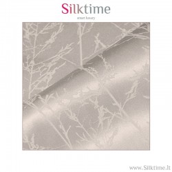 Fabric, silk-cotton jacquard, grey