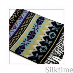 Silk velour shawl