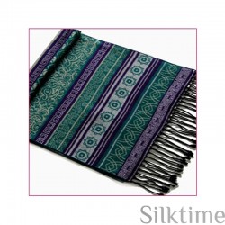 Шелковый велюровый шарф