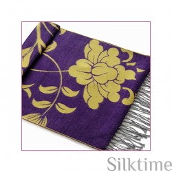 Silk velour shawl