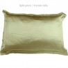 Žalios spalvos Oksfordo stiliaus natūralaus šilko užvalkalai pagalvėms