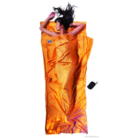 COCOON silk sleeping bag liner TravelSheet sunset