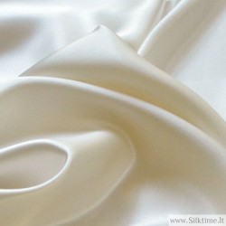 Silk satin, heavy fabric, HELIOS NATURE, natural