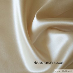 Silk tussah, heavy fabric, natural