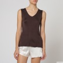 Silk Jersey Top PETRA with wide shoulder straps