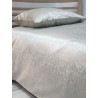 Bedding Set made from silk-cotton jacquard fabric PIXEL ash