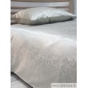 Bedding Set made from silk-cotton jacquard fabric PIXEL ash