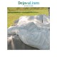 White softened linen bedding set